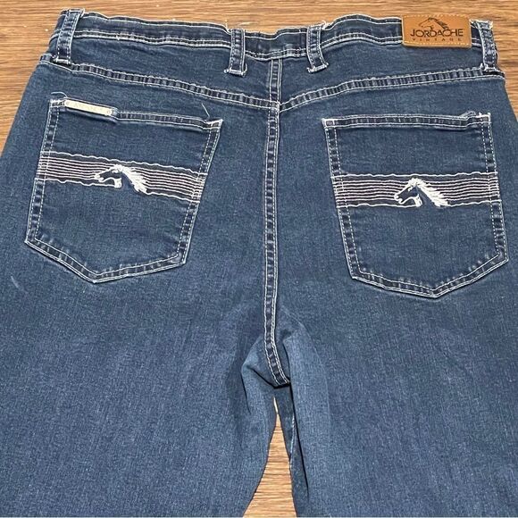 Jordache Vintage Women's Reese High Rise Slim Bootcut Jeans Washed Out Blue 34 - Picture 13 of 13